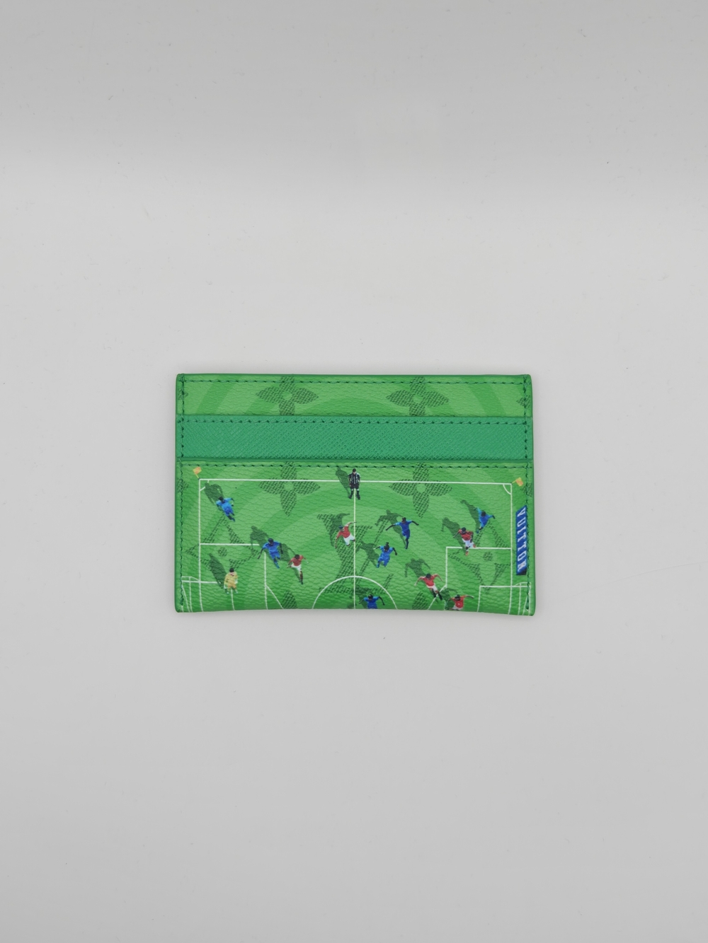 Green Soccer Field Lv Card Holder